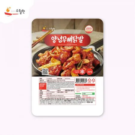 양념무뼈닭발(수입산) 1.75kg, 350g * 5개