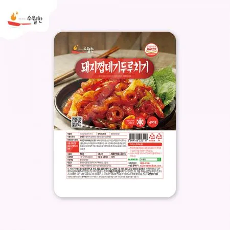 돼지껍데기두루치기 8kg, 400g * 20개