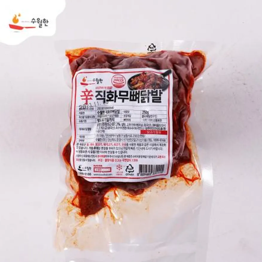직화무뼈닭발 7.5kg, 250g * 30개 이미지