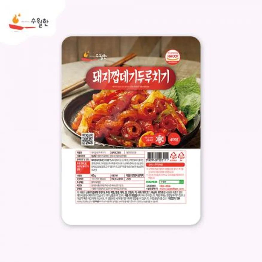 돼지껍데기두루치기 2kg, 400g * 5개 이미지