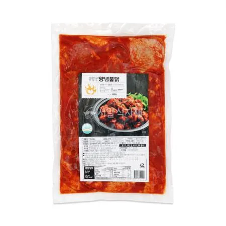 다우린 양념 불닭 400g 매콤 매운 순살 닭 볶음 안주 야식 반찬 캠핑 요리