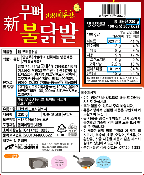 상품정보제공고시