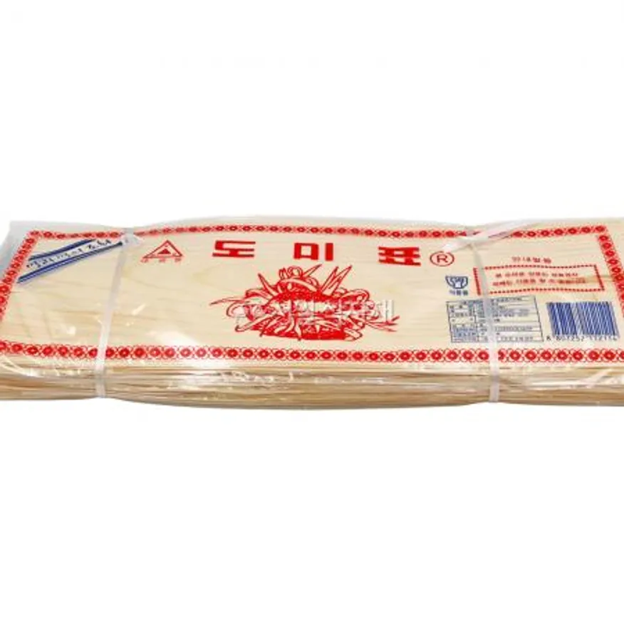 대관령 도미표 나무 박판지 100매 (34X12cm) 우수이다 횟집종이 회종이 이미지