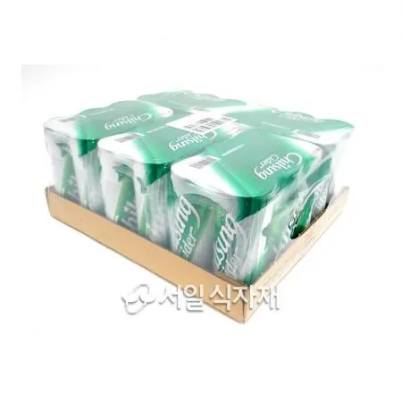 칠성 사이다 뚱 캔 제로 업소용 355ml X 24개 1박스 청량 탄산 음료 이미지