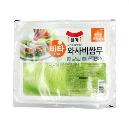일가 비타 와사비 쌈무 업소용 대용량 3kg (국내산 무)