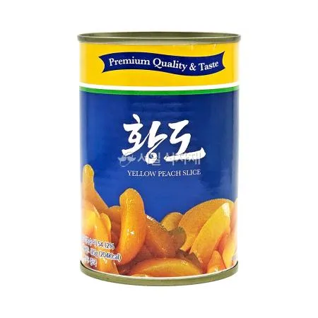 삼도 황도 슬라이스 425g X 24개 1박스 캔 과일 복숭아 통조림 이미지
