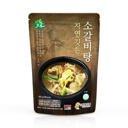 선봉식품 자연깃든 소갈비탕 600g X 25개 1박스 (상온) 레토르트 간편 식 조리 요리 