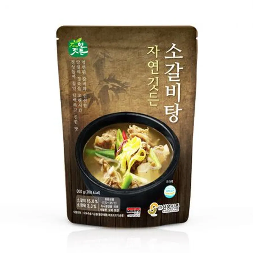 선봉식품 자연깃든 소갈비탕 600g X 25개 1박스 (상온) 레토르트 간편 식 조리 요리 이미지