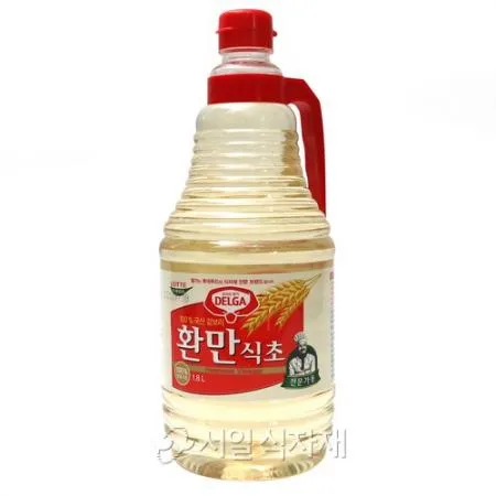 롯데푸드 델가 환만 식초 1.8L 조림 절임 요리 업소용 대용량