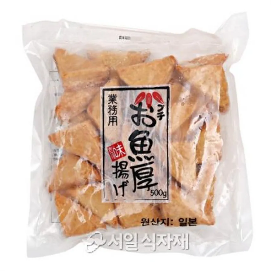 모노 생선 두부 튀김 500g (20gX25개) 푸치 오사카나 이쯔아게 일본 일식 어묵 오뎅 안주 이미지