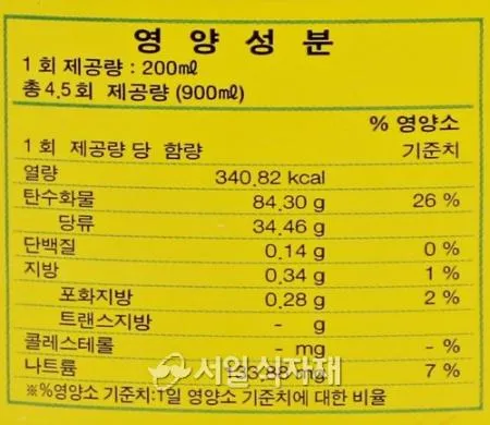 포시즌F&B 레몬 시럽 칵테일 음료 베이스 900ml 이미지