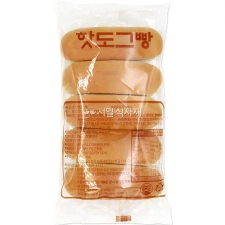 창조식품 절단 핫도그 빵 번 275g (55gX5개) 냉동 샌드위치 카페 간식 야식