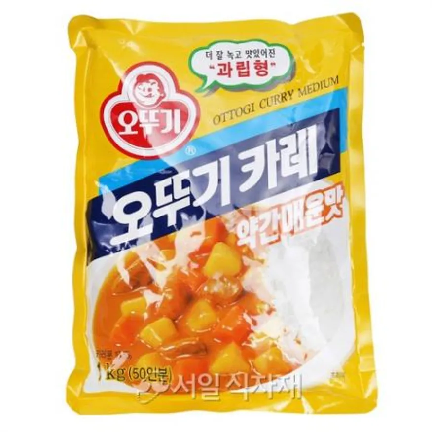 오뚜기 카레 가루 과립형 약간매운맛 1kg (50인분) 이미지