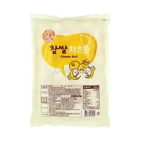 골든팜 찹쌀 치즈볼 1kg 생지 간식 분식 야식 안주 사이드 메뉴 이미지