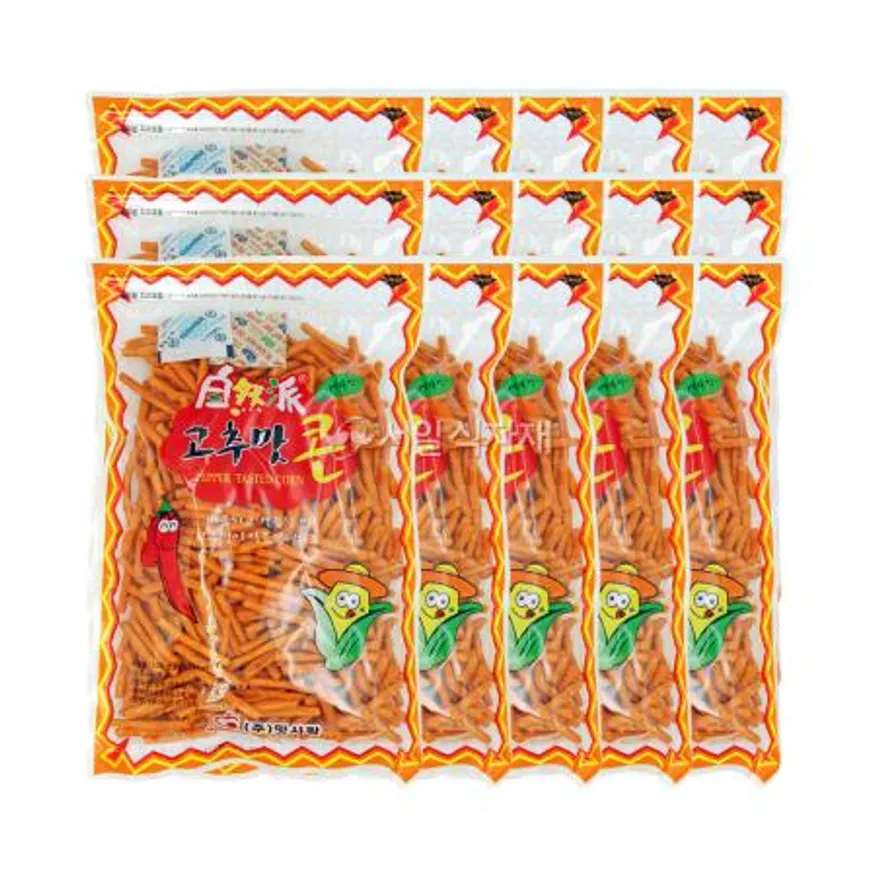 맛사랑 고추맛 콘 호프 맥주 술 안주 옛날 과자 500g X 15개 1박스 이미지