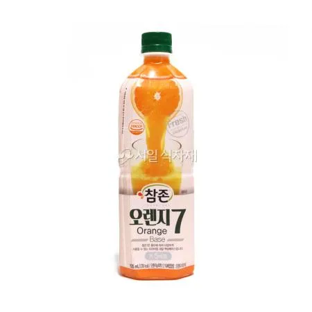 참존 오렌지 7 835ml 과일 음료 베이스 액상 원액 시럽 농축액 에이드 주스