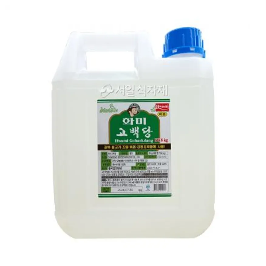 화미 고백당 이온 물엿 8kg 업소용 식당용 대용량 이미지