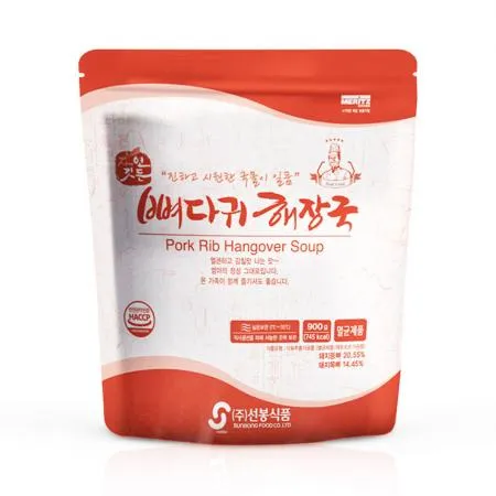 선봉식품 자연깃든 뼈다귀 해장국 900g (상온) 레토르트 간편 식 조리 요리 