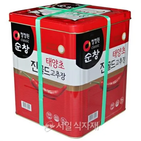 청정원 순창 태양초 진골드 고추장 14kg 말통 업소용 대용량