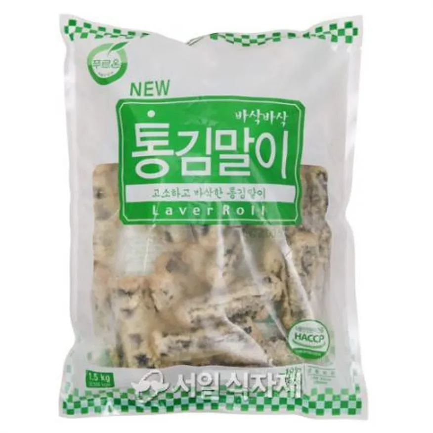 푸르온 통 김말이 튀김 1.5kg 분식 간식 안주 사이드 이미지
