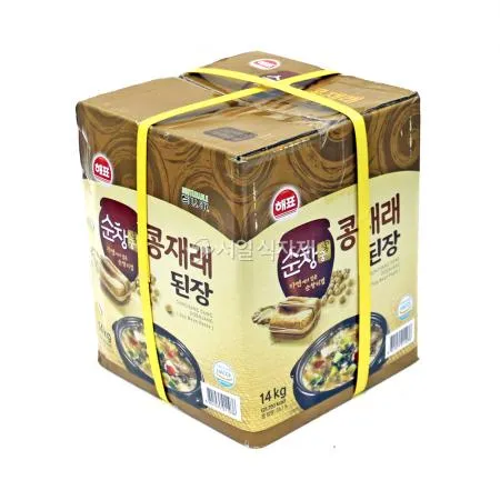 해표 순창궁 콩재래 된장 14kg 말통 업소용 대용량
