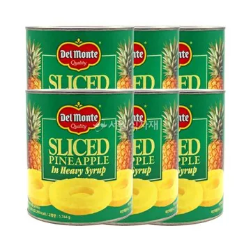 델몬트 파인애플 슬라이스 통조림 3.062kgX6개 1박스