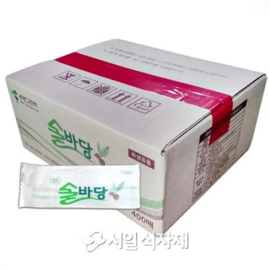 세광그린텍 솔바당 업소용 물티슈 물수건 400매 이미지