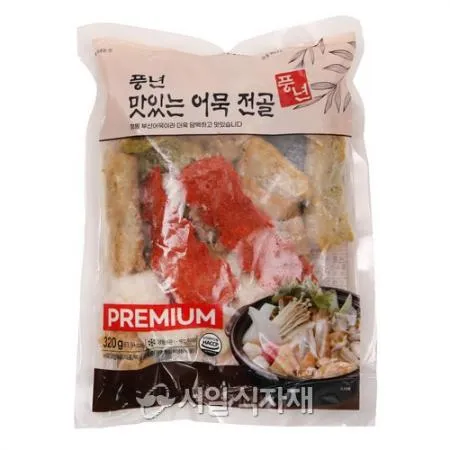 풍년 맛있는 어묵 전골 320g (소스 포함) 종합 모듬 오뎅 탕 호프 주점 술집 안주 캠핑