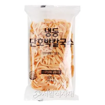 천일식품 냉동 단호박 칼국수 230g