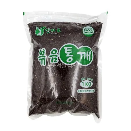 진성푸드 신비로 볶음 검정 깨 1kg 볶은 통깨 검은깨 흑임자