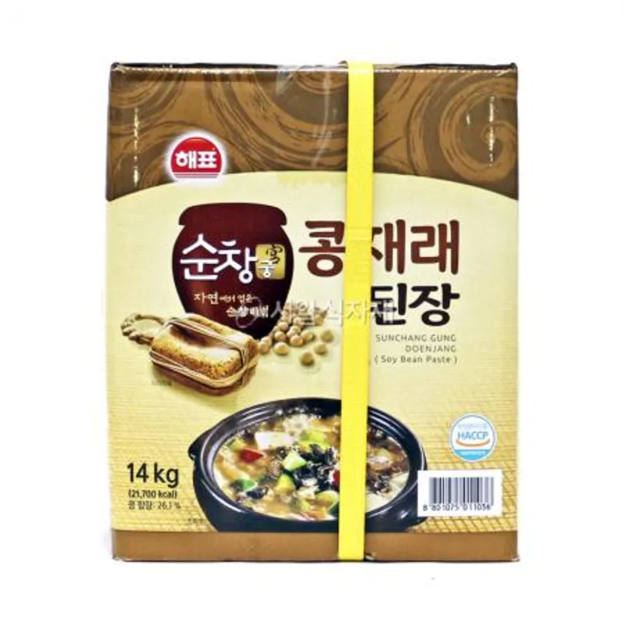 해표 순창궁 콩재래 된장 14kg 말통 업소용 대용량 이미지