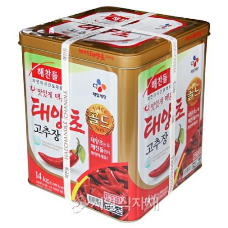 CJ제일제당 해찬들 태양초 고추장 골드 14kg 말통 업소용 대용량