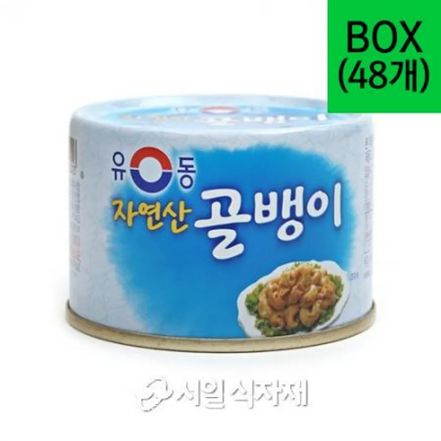 유동 자연산 골뱅이 통조림 140g X 48개 1박스 이미지