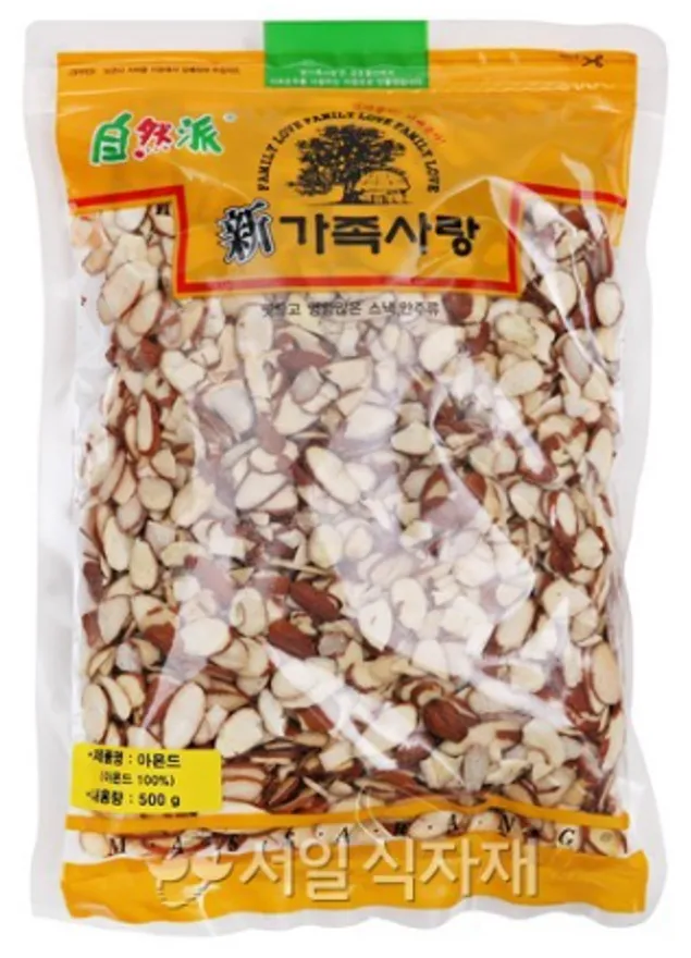 맛사랑 아몬드 슬라이스 500g 견과류 토핑 베이킹 제과 제빵 요리용 이미지