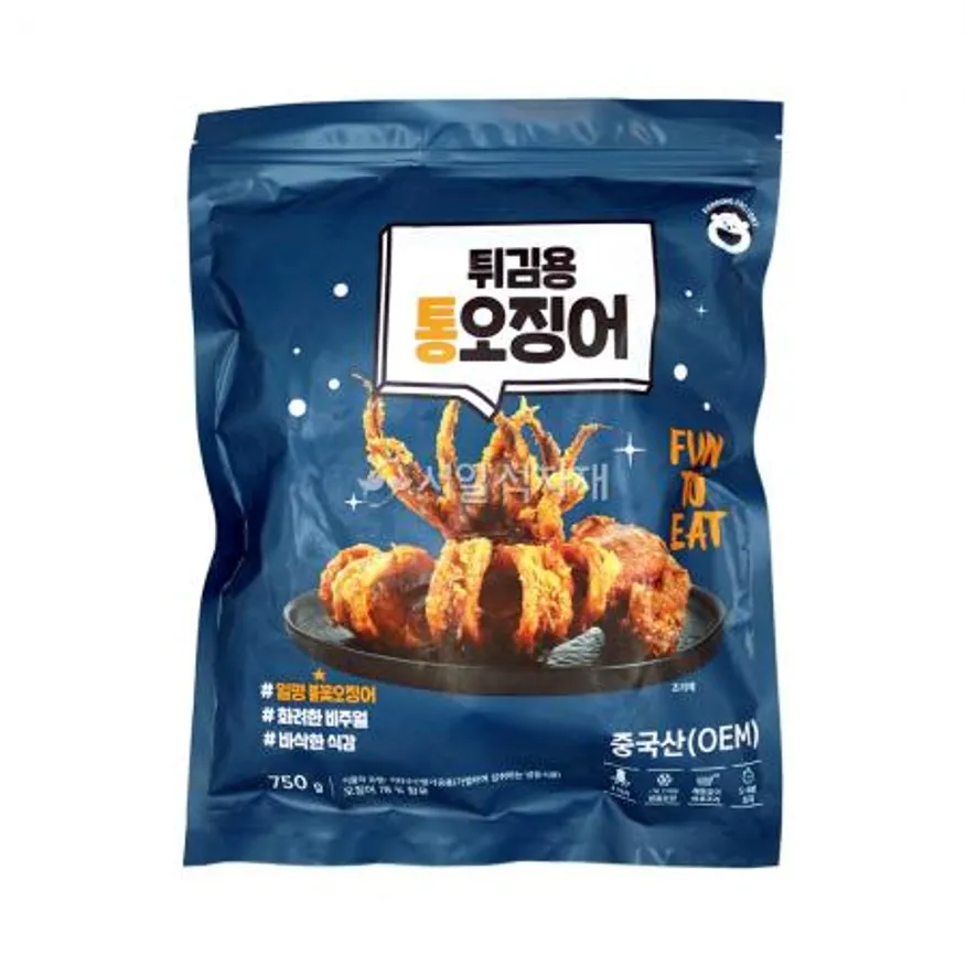 푸딩팩토리 튀김용 불꽃 통 오징어 튀김 750g (3미) 이미지