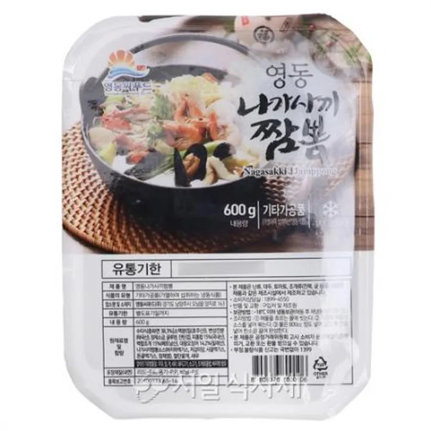 영동씨푸드 나가사끼 짬뽕 짬뽕탕 탕요리 간편식 밀키트 안주 600g 이미지