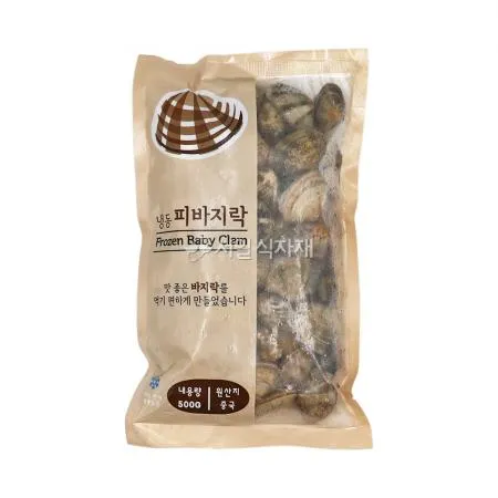 냉동 피바지락 바지락 조개 500g (40-60)