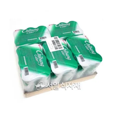 칠성 사이다 뚱 캔 제로 업소용 355ml X 24개 1박스 청량 탄산 음료 이미지