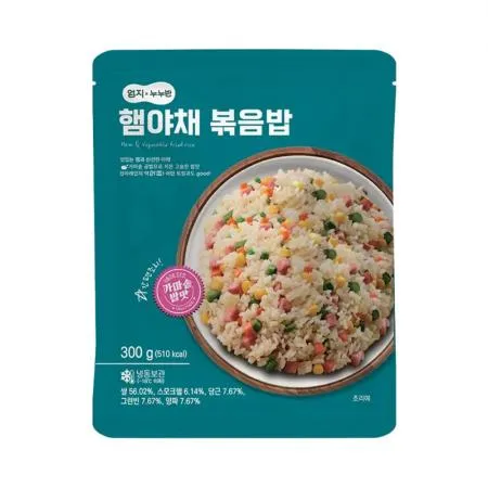 엄지 햄야채 볶음밥 300g 냉동 간편 식 밥 요리 레토르트