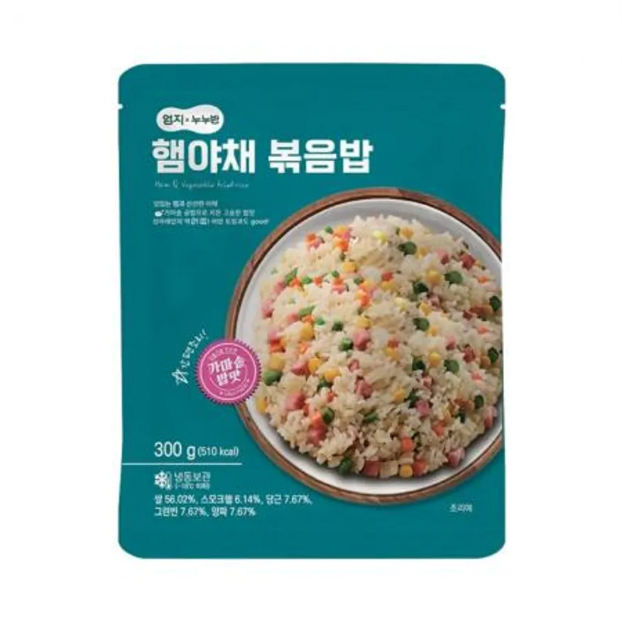 엄지 햄 야채 볶음밥 300g 냉동 밥 간편식 간편요리 이미지