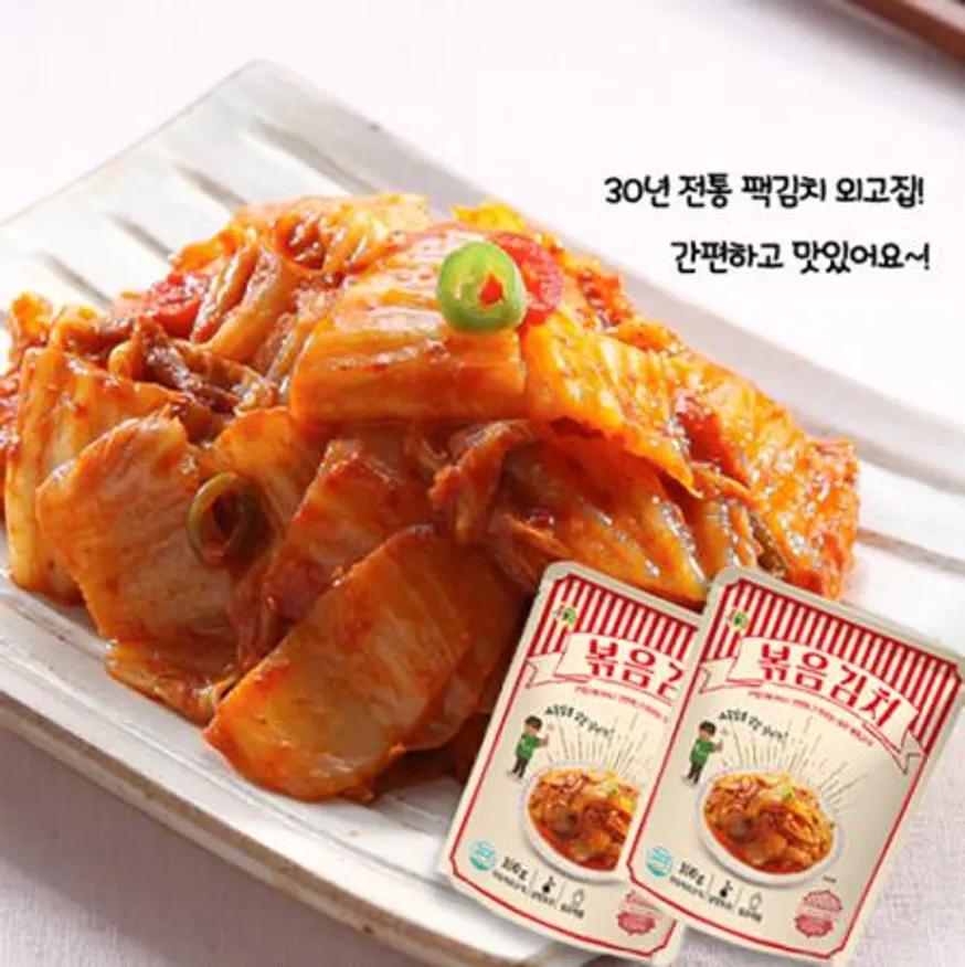 일미 맛김치 80g (10팩)+볶음김치100g(10팩) 이미지