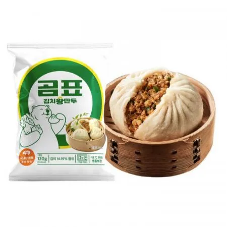 곰표 김치왕만두 120g X20팩(전자렌인지2분) 국내산돼지 가메골 이미지