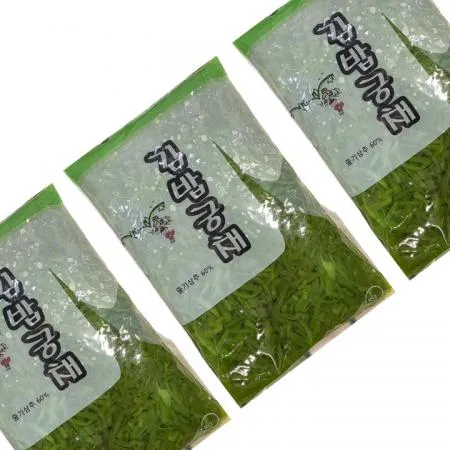 (신제품) 원효 김밥궁채 10KG(1KGx10팩) 오이대신 채썬 줄기상추 소스 안주 이미지