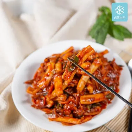 원효 매콤오징어볶음 160g(1-2인) x3팩 -매콤 양념볶음 직화 반찬 덮밥 이미지