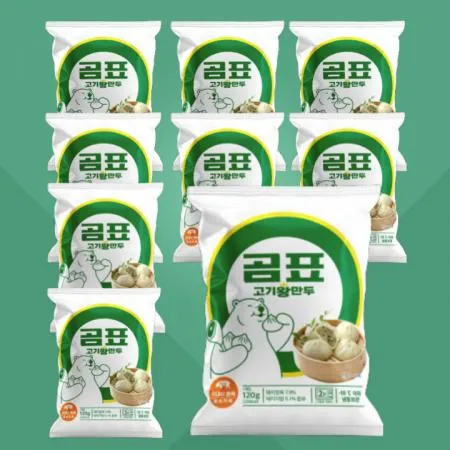곰표 고기왕만두 120g X20봉 +으뜸단무지100g x10팩 이미지