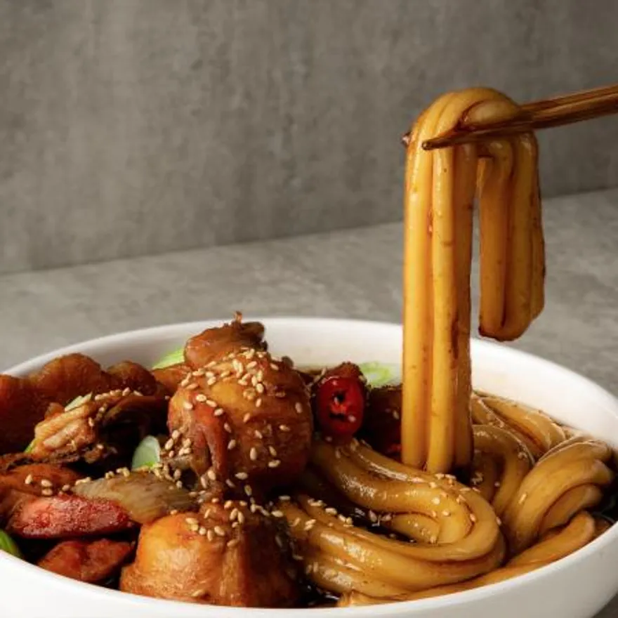 호영식품 남사부 일자분모자 당면 300g x25개입 - 떡볶이 납작 마라탕 이미지