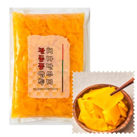  원효 관동풍 압축치자단무지 1KG x10팩 