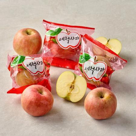 먹기편한 아삭하고 달콤한 세척사과 3kg 중소과 15과내외