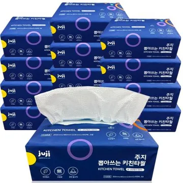 주지 뽑아쓰는 키친타올 3겹 100매 12팩, 톡톡 간편하게 뽑는 키친타월