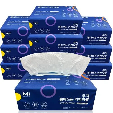 주지 뽑아쓰는 키친타올 3겹 100매 9팩, 톡톡 간편하게 뽑는 키친타월